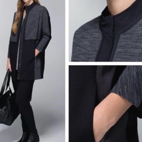 lululemon athletica Jackets & Blazers - Lululemon Women's Cocoon Car Coat/Jacket Black - Size XS